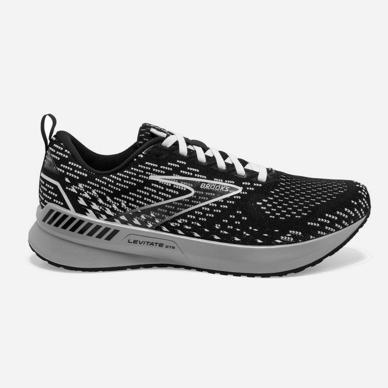 Brooks Levitate Gts 5 Springy - Zapatillas Running Asfalto Mujer - Negras / Gris / Blancas (DU610527